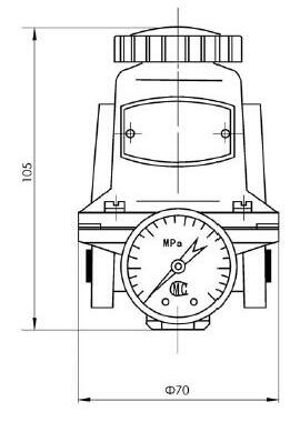 QFY空气减压器外形尺寸